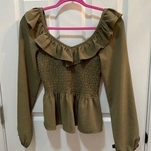 long sleeve altar’d state blouse